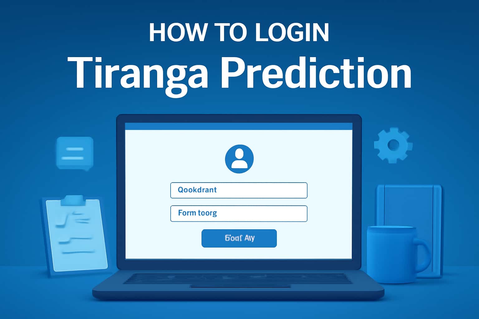 Informative scene detailing the login process for Tiranga Prediction.