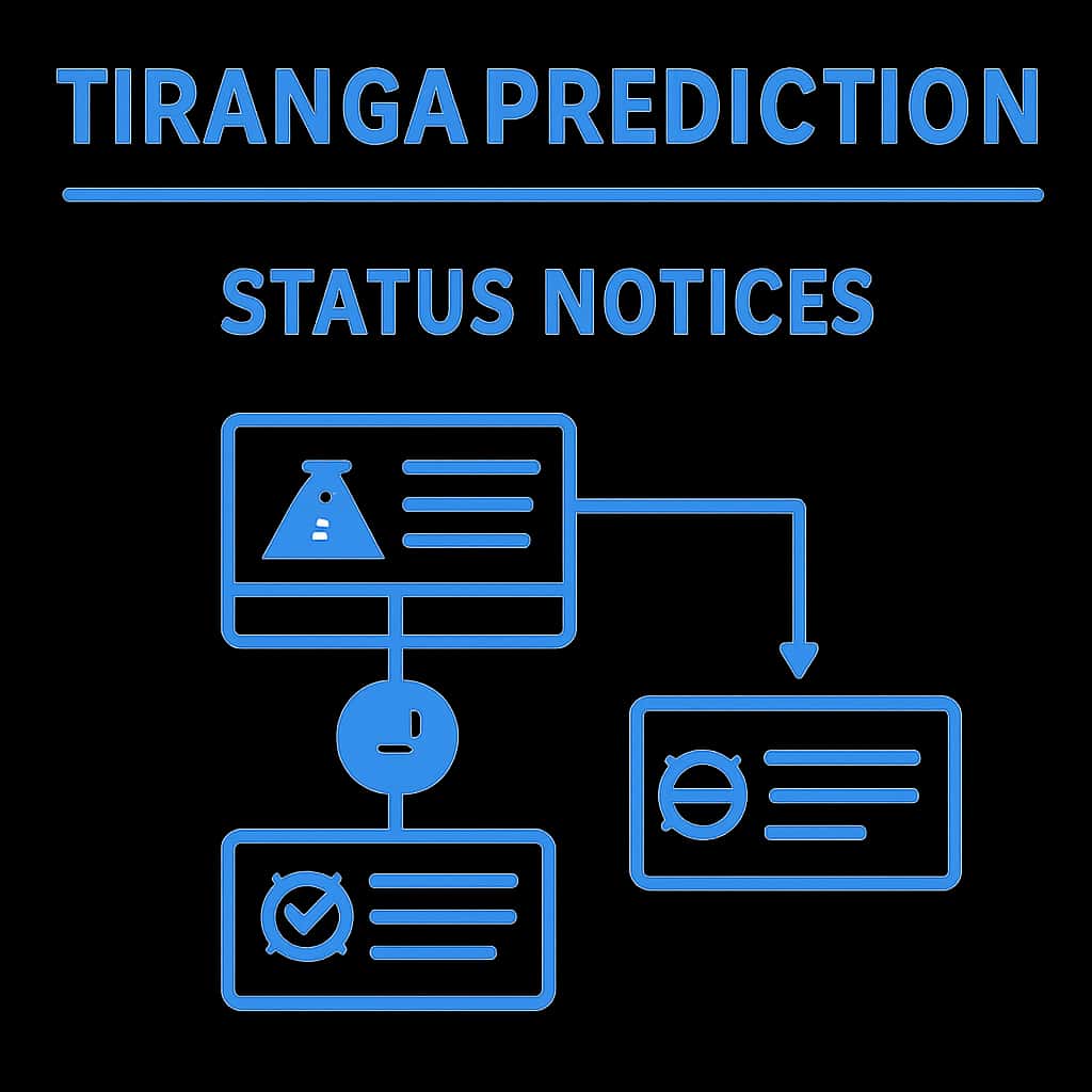 A diagram summarizing key components of Tiranga Prediction Status Notices for user comprehension.