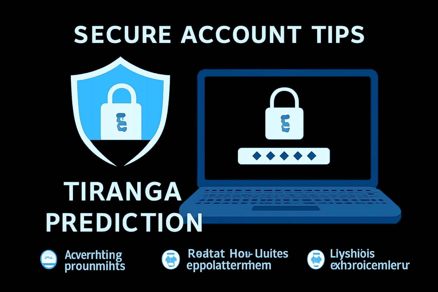 A visual representation of Secure Tiranga Prediction Account Tips with a high-tech design.