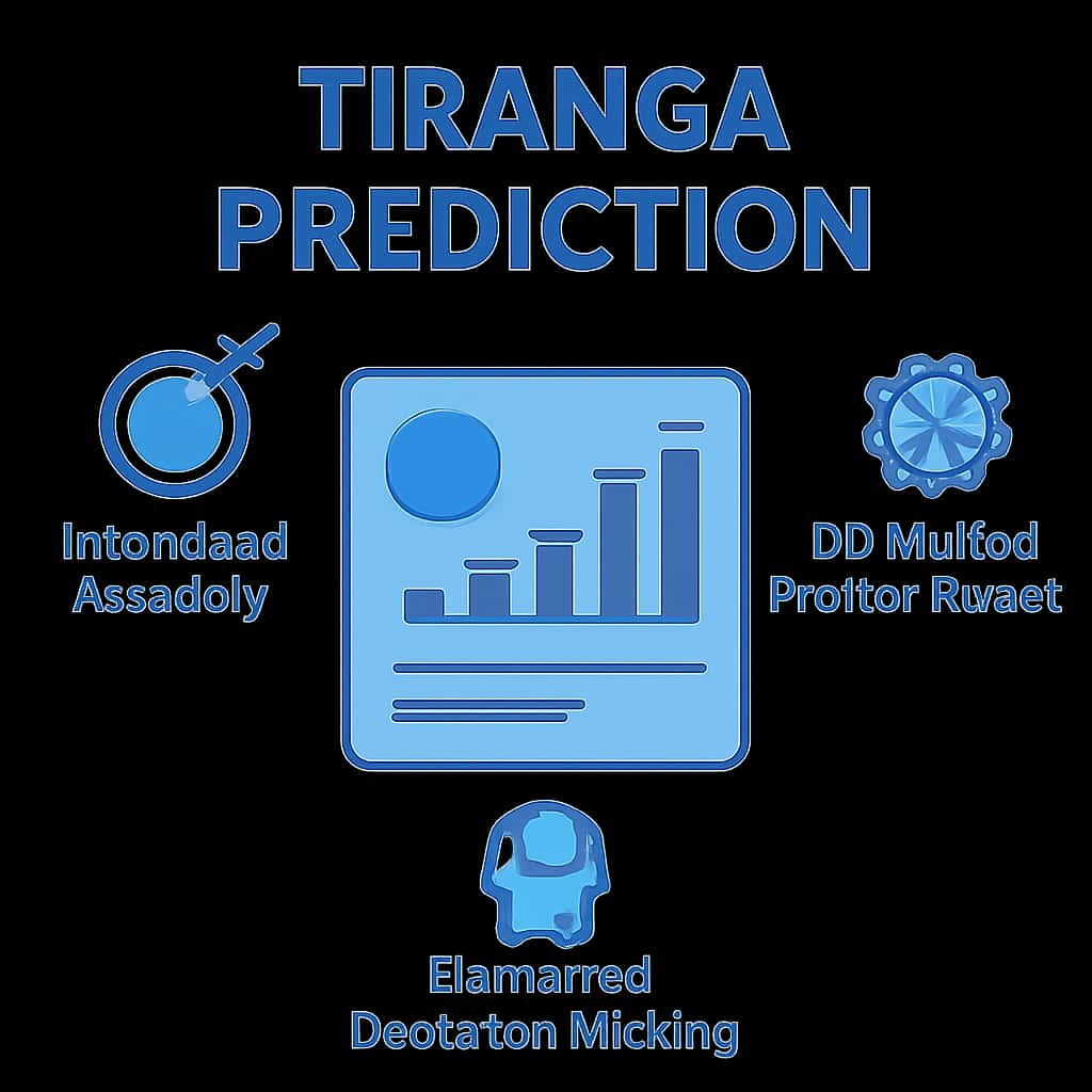 An educational diagram detailing the features of Tiranga Prediction.