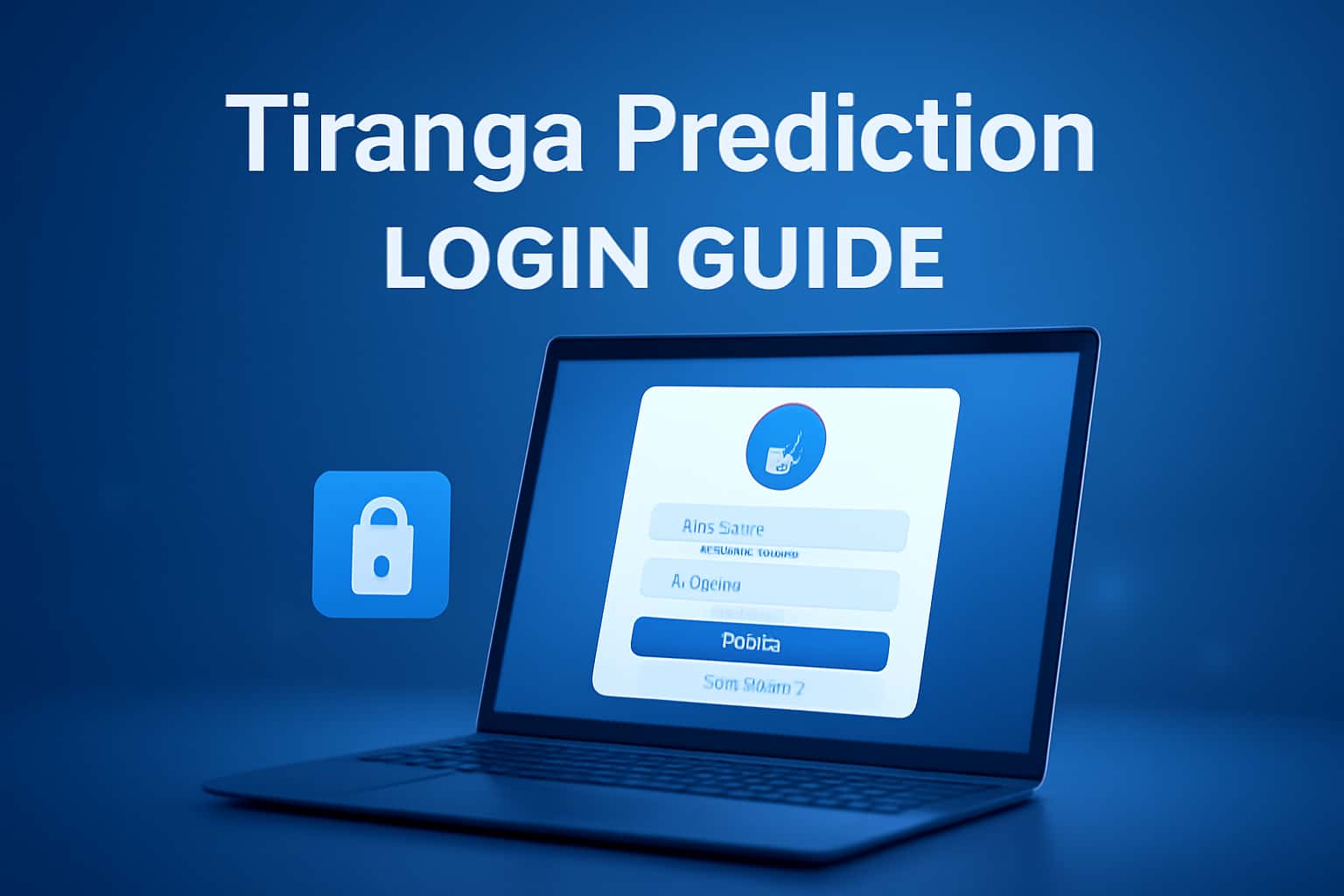 An educational representation of the Tiranga Prediction Login Guide, highlighting the process of logging in and account management.