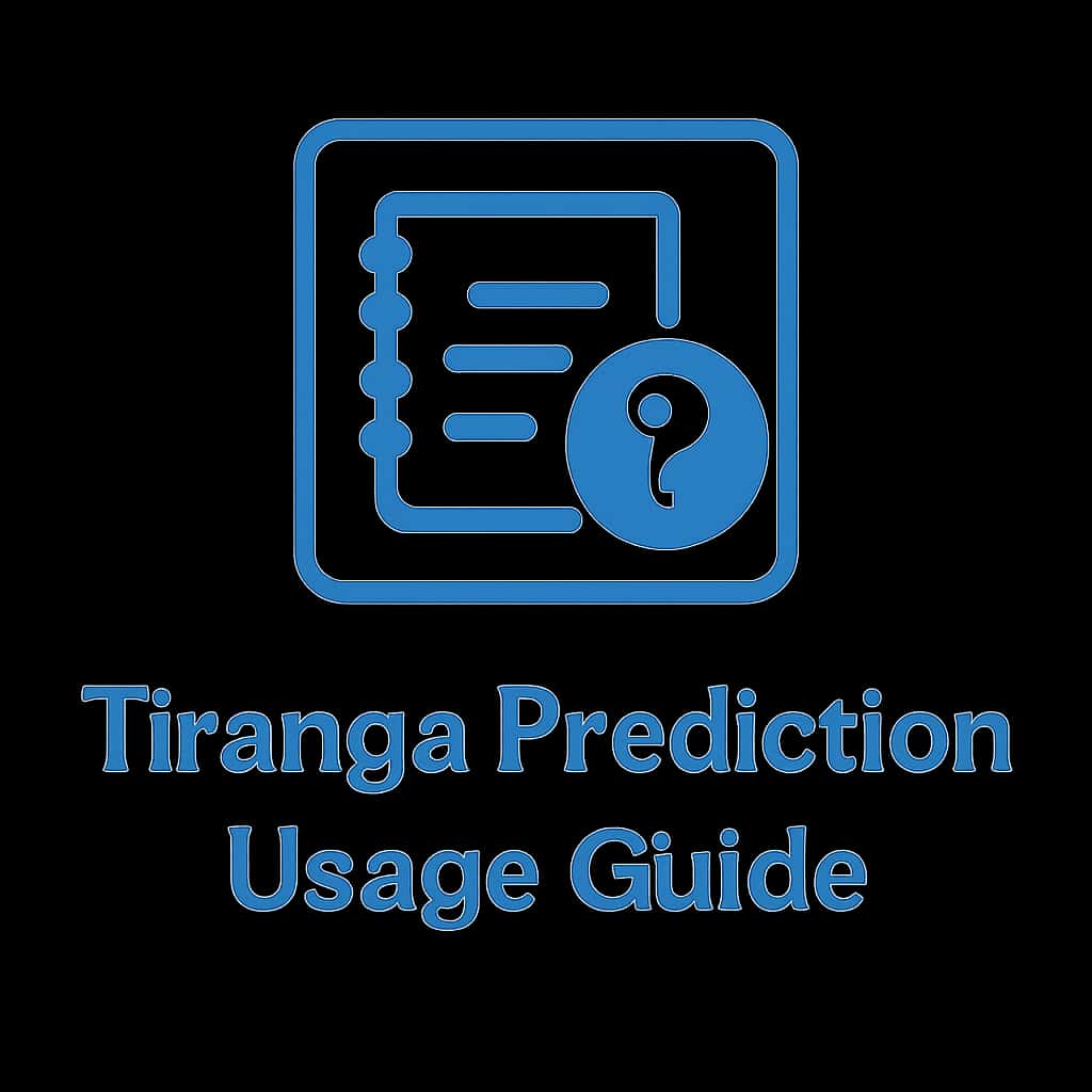 A badge icon symbolizing Tiranga Prediction Usage Guide.
