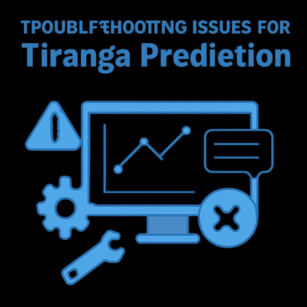 Diagram illustrating troubleshooting topics for Tiranga Prediction.