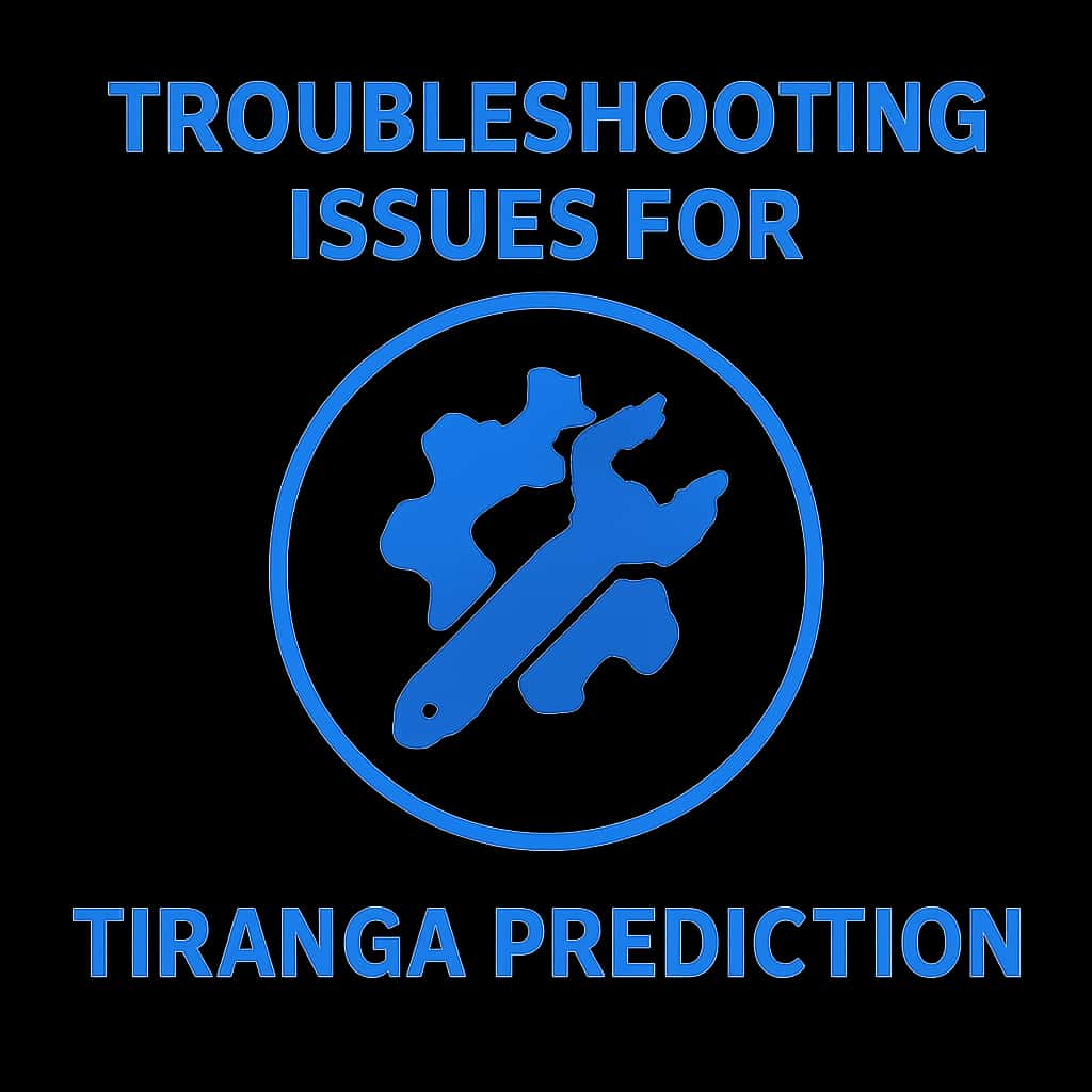Icon representing troubleshooting issues for Tiranga Prediction.