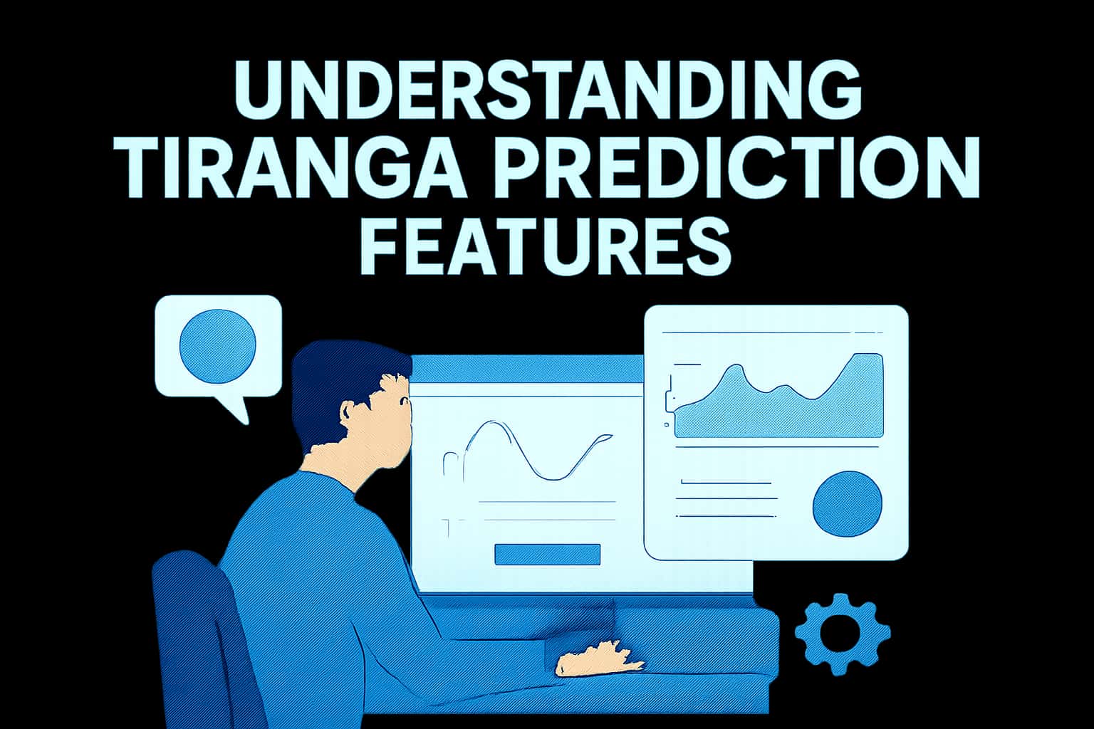 A high-tech informational graphic displaying features of Tiranga Prediction.